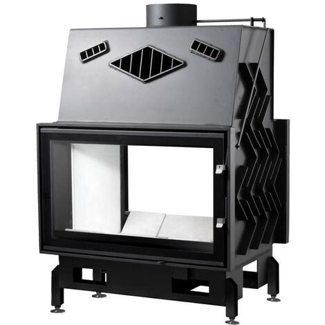 Insert de cheminée 80 CM EVO 2D TUNNEL 17kW (1/3)