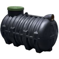 Viva – Cuve de récupération d'eau de pluie enterrée 2000L – Fosse monolithique en polyéthylène – Résistance aux racines et aux acides