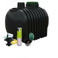 Système-Kit de stockage et de récupération d'eau de pluie à enterrer 4000L