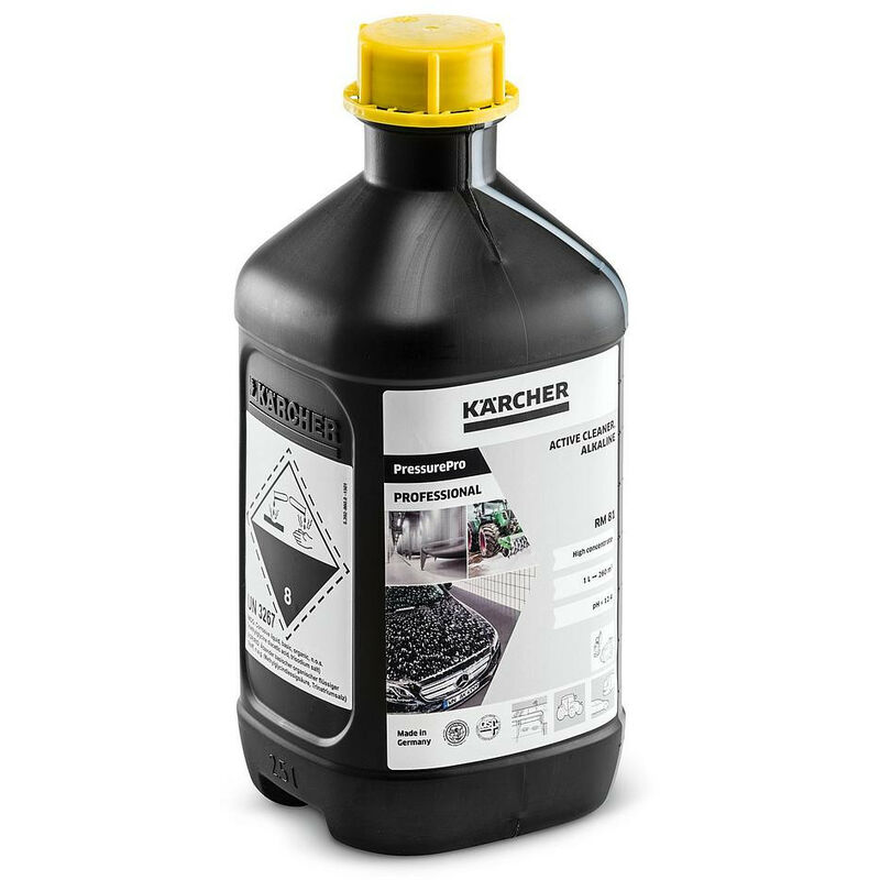 Nettoyant alcalin actif Karcher PressurePro RM 81 2,5l 12,3pH pour les  fortes salissures