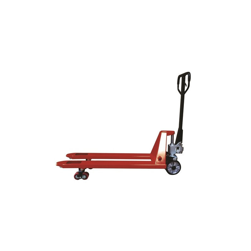 Transpalette manuel premium Stockman AC25CBV couleur rouge capacité 2500kg 1150x540mm