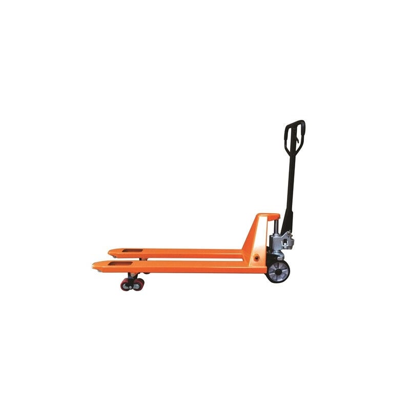Transpalette manuel premium Stockman AC25CBV couleur orange capacité 2500kg 1150x540mm