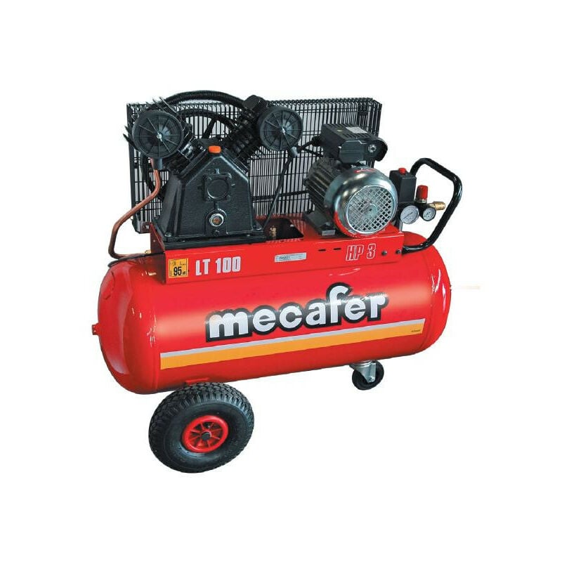 Mecafer - Compresseur 3CV 100 litres bicylindre - TWENTY
