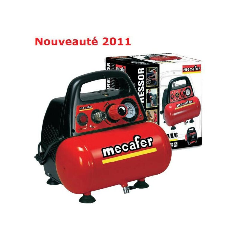 Mécafer - Compresseur 6 litres 1.5Hp - New Vento