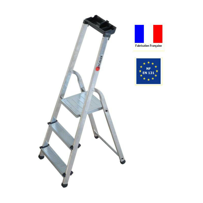 Escabeau 3 Marches Professionnel SOCODA Aluminium