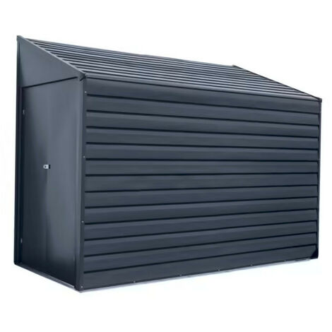 Abri métal Habrita Foresta Arrow Yardsaver 2,52m2 toit 1 pente ouverture latérale (1/4)
