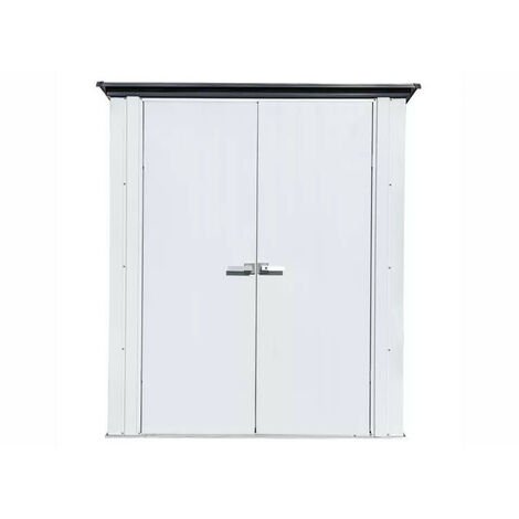 Abri métal Habrita Foresta Spacemaker Patio 1,70m2 toit 1 pente spécial espace restreint (1/5)