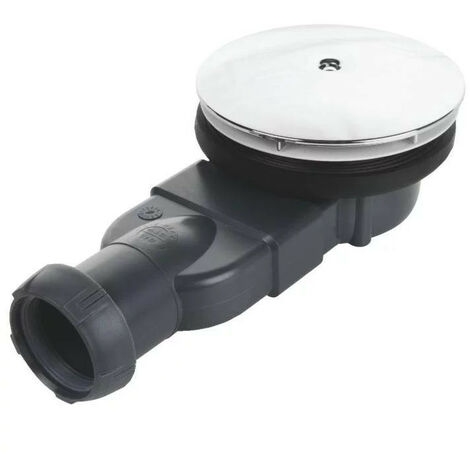 Bonde Wirquin Slim Expert D90mm grille plate inox débit 27L/mn