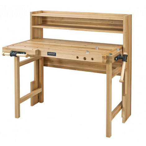 Ramia - Etabli de bois Junior (hêtre stratifié haute qualité) 1000x630x620-770 mm - FOLDING (1/5)