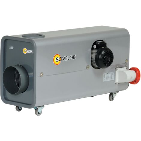 Sovelor - Chauffage Air pulsé mobile électrique 13kW 380V très haute température - ETV12