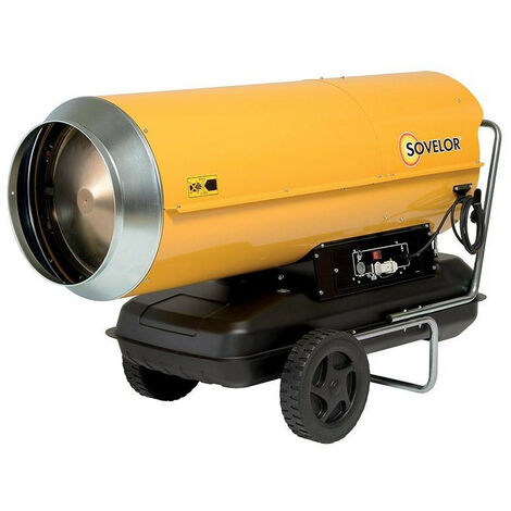 Sovelor - Chauffage Air pulsé mobile au fuel sur roues combustion directe 111Kw 230V/50Hz - HP110