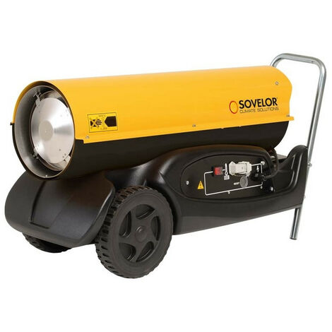 Chauffage à air pulsé Sovelor HP30 mobile au fuel 0,3 kW 230V 1550m3/h avec 36L de réservoir