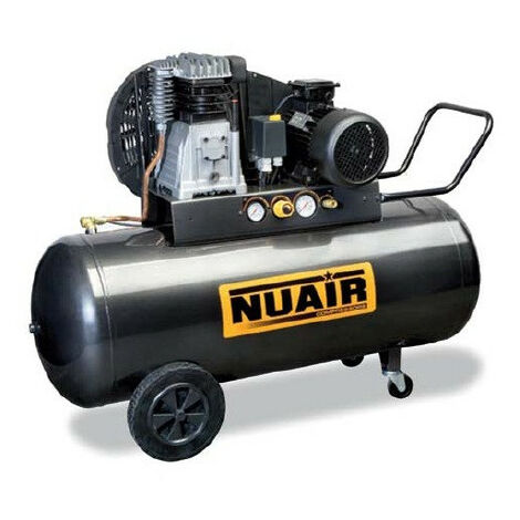 Nuair - Compresseur à air 3HP 2,2kW Monophasé 150L Lubrifié - B2800B/3M/150 TECH