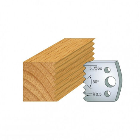 Leman - Jeu de 2 contre-fers profilés Ht.40 mm N°077