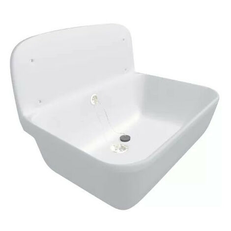 Poste d'eau mural Nicoll POSTOB couleur blanche 495x345mm
