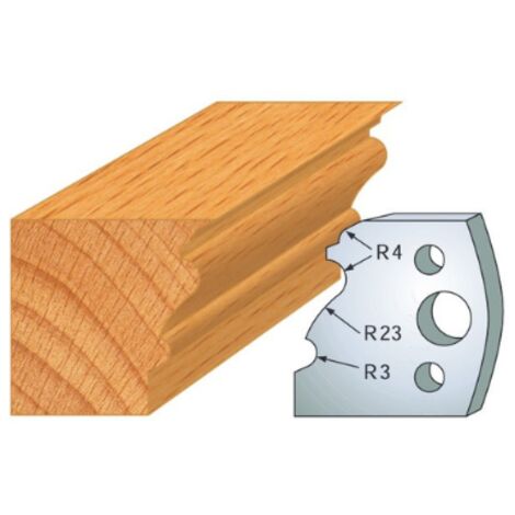 Leman - Jeu de 2 fers profilés acier Ht.40 mm N°103