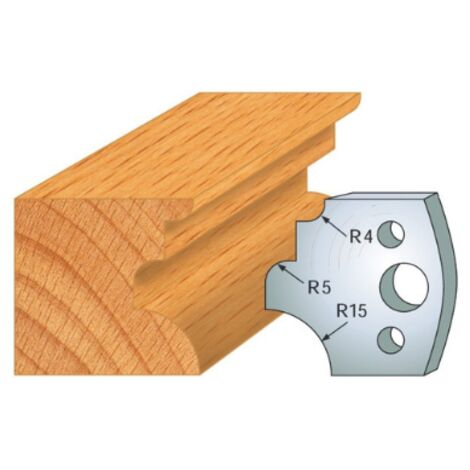 Leman - Jeu de 2 fers profilés acier Ht.40 mm N°129