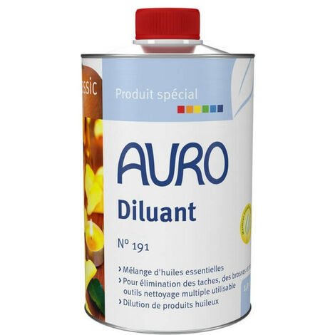Diluant végétal aux huiles essentielles d'orange n°191 AURO, (1/2)