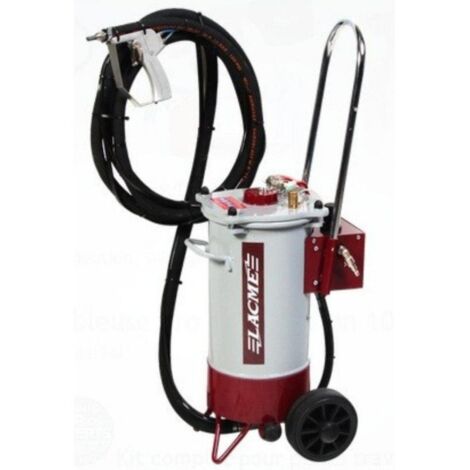 Lacme – Aérogommeuse 10 litres – Pression 6 bar – Débit 410 l/min – Compatible compresseurs 36 m³/h – 331704