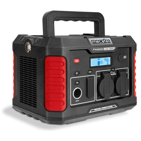Mecafer – Station d'énergie 2000W – Autonomie 6h – Technologie Inverter – Alimentation de secours pour outils électroportatifs