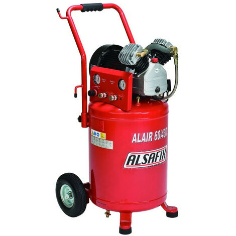 Compresseur Alsafix ALAIR 60/430 3cv monophasé 230V cuve 60L 433l/min (1/3)