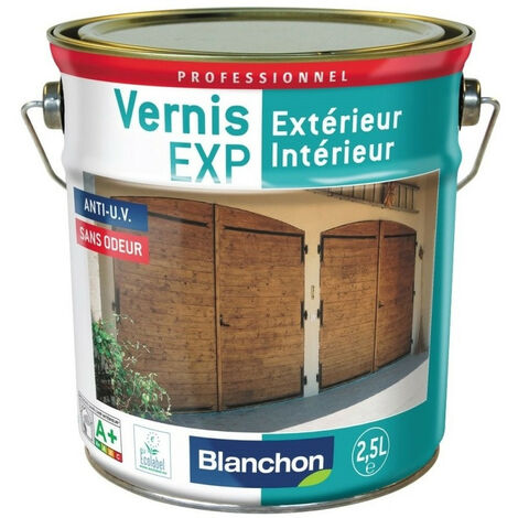 Blanchon – Vernis marin incolore mat 2,5L – Haute résistance aux UV et intempéries – Application sur boiseries verticales – Ecolabel A+