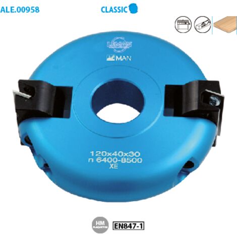 Leman - Porte-outils inclinable de +90° à -90° 120x40x30 mm 2 dents - 958.120.30.3001