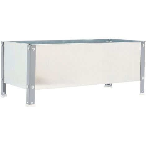 Simon Rack Jardinière Métal Gris Galva 150L (1/4)
