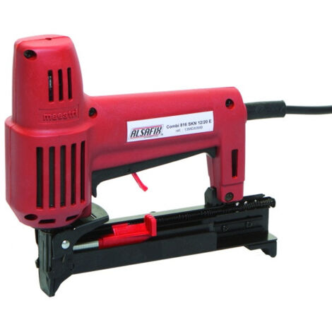 Alsafix – Agrafeuse électroportative 2300W – Longueur d'agrafes 6 à 16 mm – Capacité 100 pointes – Coffret de transport inclus