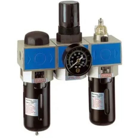 Filtre régulateur lubrificateur Nuair UF+R+L 1'' régulateur à piston purge semi-automatique (1/3)