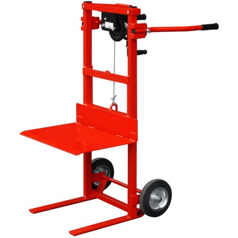 Outifrance – Diable gerbeur 1150mm – Charge max 150kg – Fourche 450mm entraxe 320mm – Acier avec roues caoutchouc 200mm
