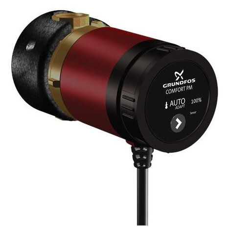 Grundfos – Circulateur ECS 1/2' – Tension 230V – Entraxe 80 mm – Technologie AUTOADAPT pour confort optimal – Raccord union - PM 1 X