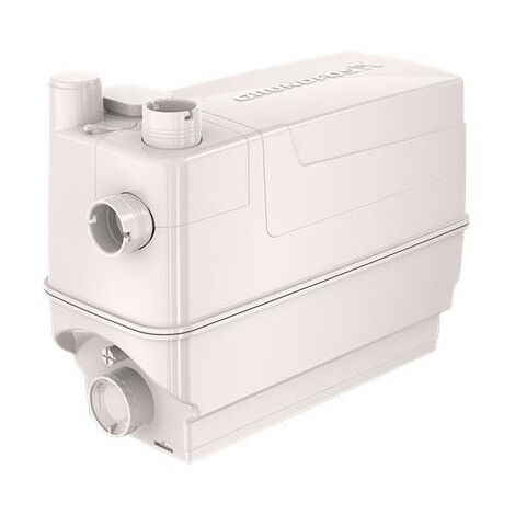 Grundfos – Cuve de relevage pour eaux grises – Débit 1,7 l/s – Hauteur de refoulement 5,95 m – Particule max 10 mm – Réservoir 6 litres