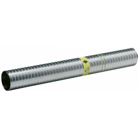 TEN – Gaine VMC flexible en inox D80mm – Acier inoxydable 316 – Revêtement intérieur lisse pour circulation fluide – Double feuillard renforcé