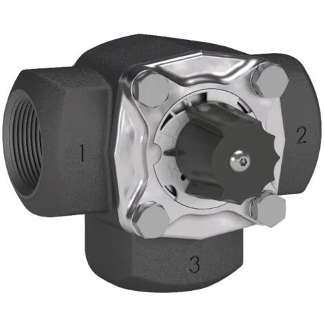 Thermador – Vanne mélangeuse chauffage central 1'1/4 – Corps fonte – Pression 10 bar – Température 110°C – Entraxe 127 mm – V3V33