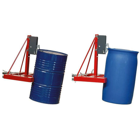 Fimm - Pince à fût automatique charge 250 - 500 kg pour fûts métalliques et plastiques à rebord (1/4)