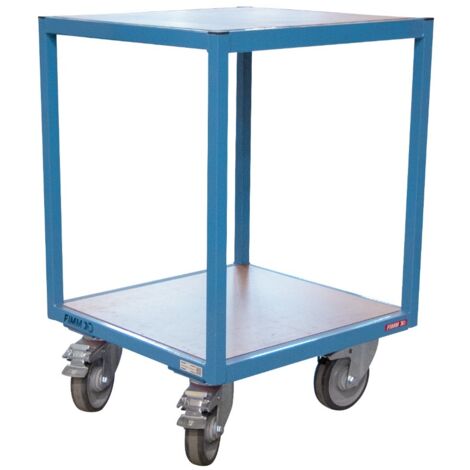 Servante établi 2 plateaux bois 600 x 600 mm 400 kg - FIMM - 880010502 (1/2)