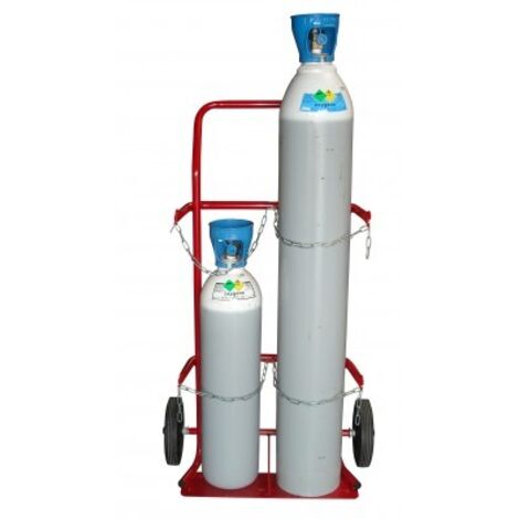 Fimm - Diable porte bouteille charge 200 kg 2 bouteilles Diam roues 250 mm