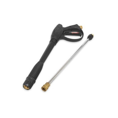 Pistolet lance de lavage Mecafer 275bar max entrée M22 M avec rallonge dévissable avec coupleur rapide