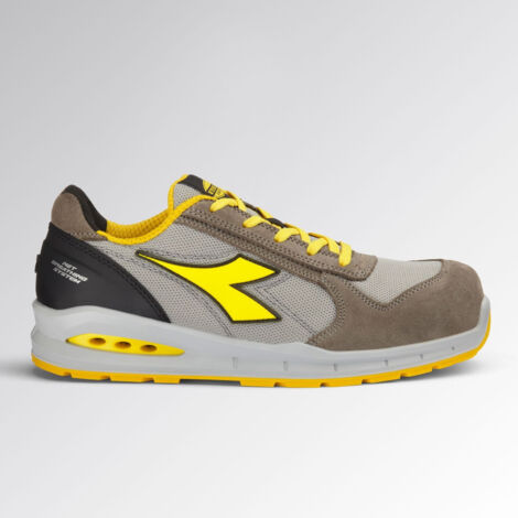 Chaussures de sécurité basses S1PS – Insert antiperforation K-SOLE – Cuir bovin et polyester – Taille 43 – Gris aluminium – Transcend