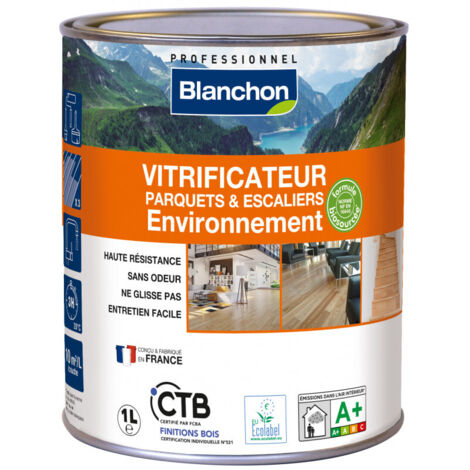 Blanchon – Vitrificateur parquet 1L ultra mat sans odeur – Écolabel Européen – Haute résistance – Application directe en 3 couches – Rendement 10 m²/L (1/7)