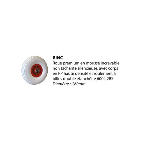 Diable acier DDPO2-RINC tablier droit 250kg roues premium increvables poignée ouverte