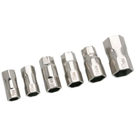 Virax – Kit de 6 embouts pour clé écrou robinet 20mm – Compatibilité universelle – 6 pans – Pour montage et démontage rapide – Embouts 9-17mm