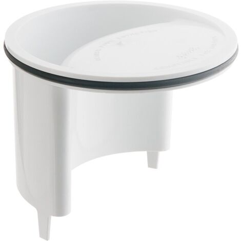 Nicoll – Kit cloche avec joint pour siphon de sol SITAR en PVC blanc – Étanchéité optimale – Installation rapide sans outil – Pour collectivités et locaux professionnels