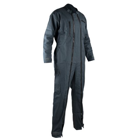 LMA – Combinaison de travail double zip unie – Tissu sergé 65% polyester 35% coton – Poids 245 g/m² – Couleur vert US – Plusieurs poches