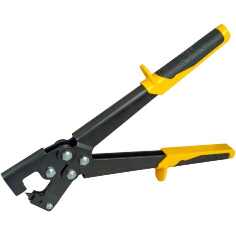 Stanley – Pince à sertir pour profilés en U 0,6 mm – Acier robuste – Poignées ergonomiques – Design compact pour accès étroit