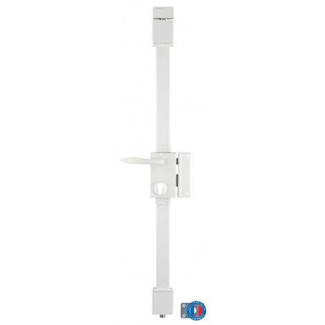 Thirard – Serrure multipoint en applique à fouillot 75 x 130 mm – Axe 45 mm – Pêne dormant et demi-tour en acier zingué – 4 clés fournies