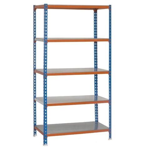 Simon Rack - Etagère 2000x1000x500mm bleu/orange charge 180Kg - SIMONCLICK PLUS 5/500 (1/5)