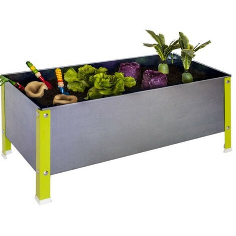 Simon Rack - Potager galva/vert 100L - UrbanGarden 410x900x400 Galva