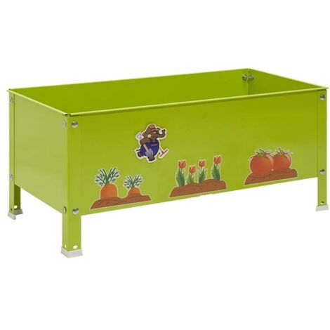simonrack Potager enfant vert robuste métal 100 litres (1/4)